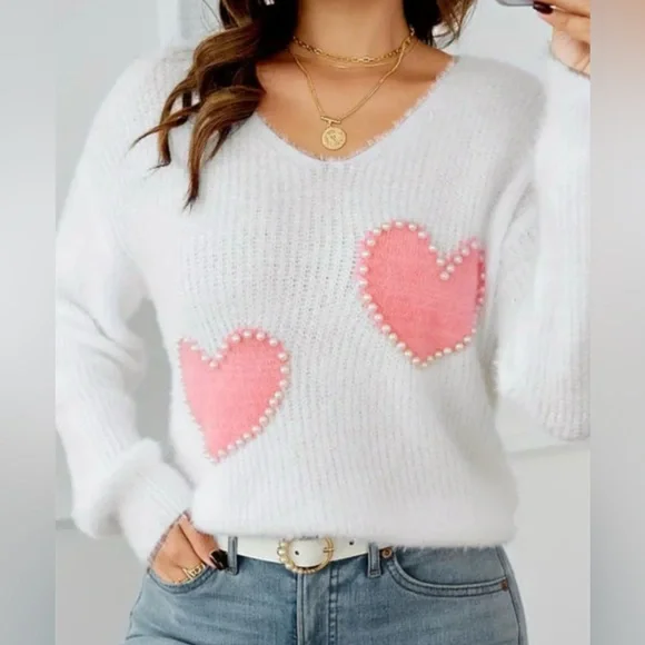 Valentine Heart Sweater đź’•ONLY 1 XL LEFTđź’• - Picture 1 of 1